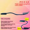 JMT PCIE 4.0 X16 Extension Cable 32GBS GEN4 Braided Mesh Harness Riser for AI Server Graphics Card Bendable GPU Adapter (30cm,16AB4 Right to Left) view 3
