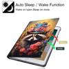 Case for iPad 10.2 Case 2021 iPad 9th Gen / 2020 iPad 8th Gen / 2019 iPad 7th Gen, Durable Shockproof Protective Cover for 10.2"Raccoon Red Flower view 4
