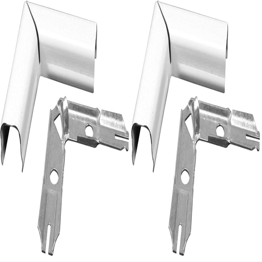 legrand Wiremold Metal Raceway, Extending Power, On-Wall, Flat Elbow, White, BWH6 (Pack of 2)