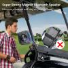 PILSAMAS Golf Speaker, Golf Cart Speakers Bluetooth Wireless with Strong Magnetic, Loud with Rich Bass, Portable Outdoor IPX7 Waterproof Bluetooth Speaker, Golf Cart Accessories view 2