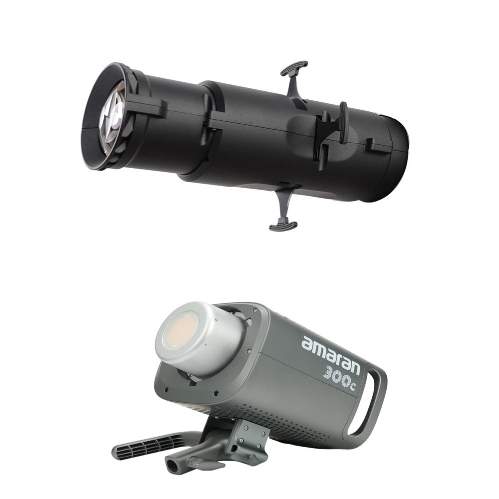 Aputure Amaran 300c Video Light & Spotlight SE 19 Lens Kit