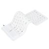 Zopsc Foldable Silicone Keyboard, USB Wired, 85 Keys, Rollup, Silent, Soft, PC Notebook Laptop (White) view 1