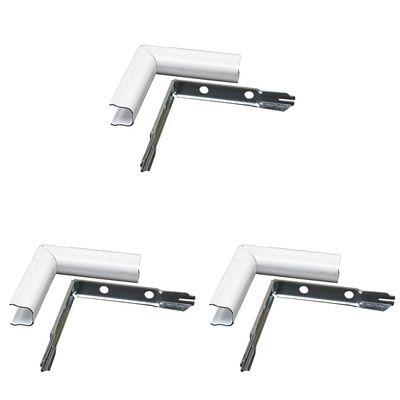 legrand WIREMOLD Metal Raceway, Extending Power, On-Wall, Inside Elbow, White, BWH7 (Pack of 3)