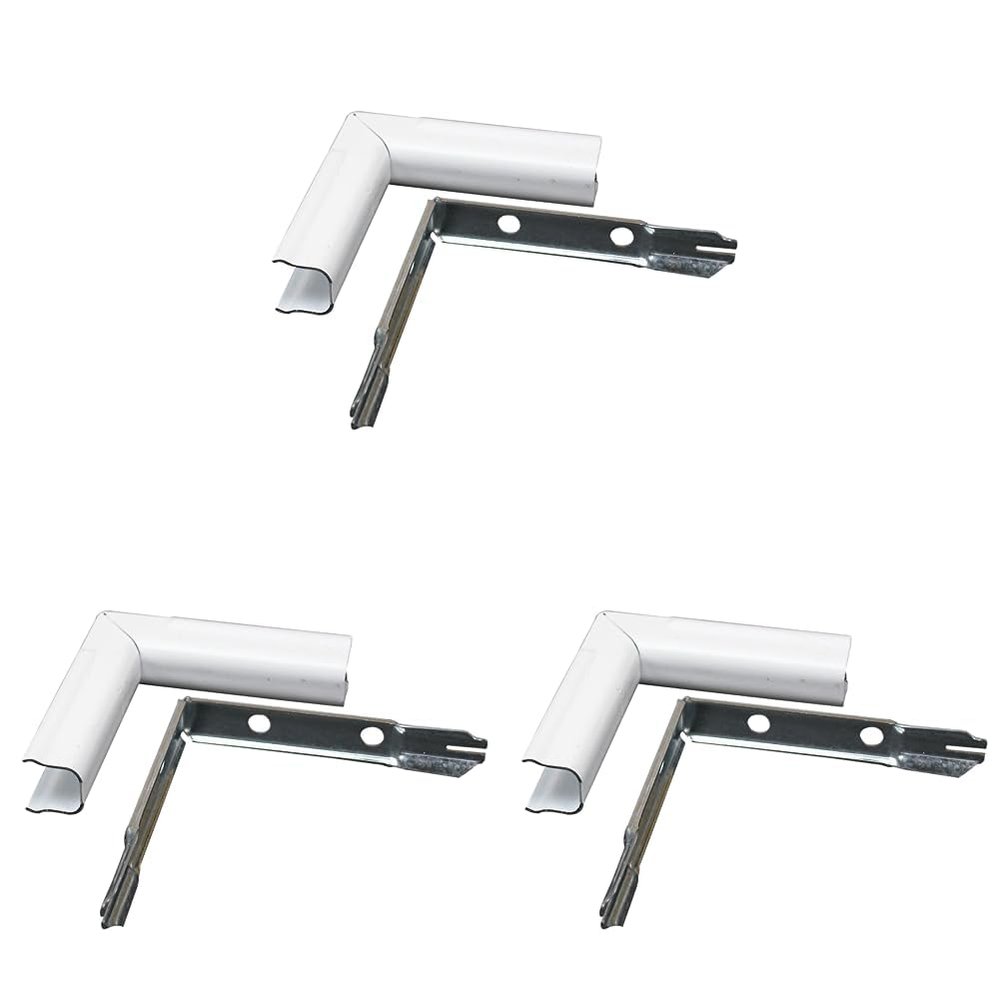 legrand WIREMOLD Metal Raceway, Extending Power, On-Wall, Inside Elbow, White, BWH7 (Pack of 3)