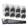 ANNKE 8CH Security Camera System, H.265+ 5-in-1 4K DVR Recorder with AI Human/Vehicle Detection, 8X 3K IP67 CCTV Outdoor Cameras with Smart Dual Light, Built-in Mic, Work with Alexa, 6TB Hard Drive view 1