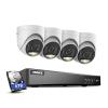 ANNKE 8CH Security Camera System, H.265+ 5-in-1 4K DVR Recorder with AI Human/Vehicle Detection, 4X 3K IP67 CCTV Outdoor Cameras with Smart Dual Light, Built-in Mic, Work with Alexa, 6TB Hard Drive view 1