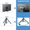 Asltoy Projector Tripod Stand with Wheels Laptop Tripod Stand Projector Tripod Laptop Stand Floor Stand Live Stream stand Treadmill Stand Music Stand with 6" LED Ring Light for Online Meeting Recording view 4