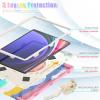 360 Rotation Case for Samsung Galaxy Tab S9 Ultra 14.6" Sturdy Cover Rotate Ring Stand Shoulder Carrying Strap Hand Strap Rugged Children Adults Outdoor Case (Colorful Pink) view 2