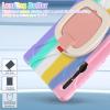 360 Rotation Case for Samsung Galaxy Tab S9 Ultra 14.6" Sturdy Cover Rotate Ring Stand Shoulder Carrying Strap Hand Strap Rugged Children Adults Outdoor Case (Colorful Pink) view 4