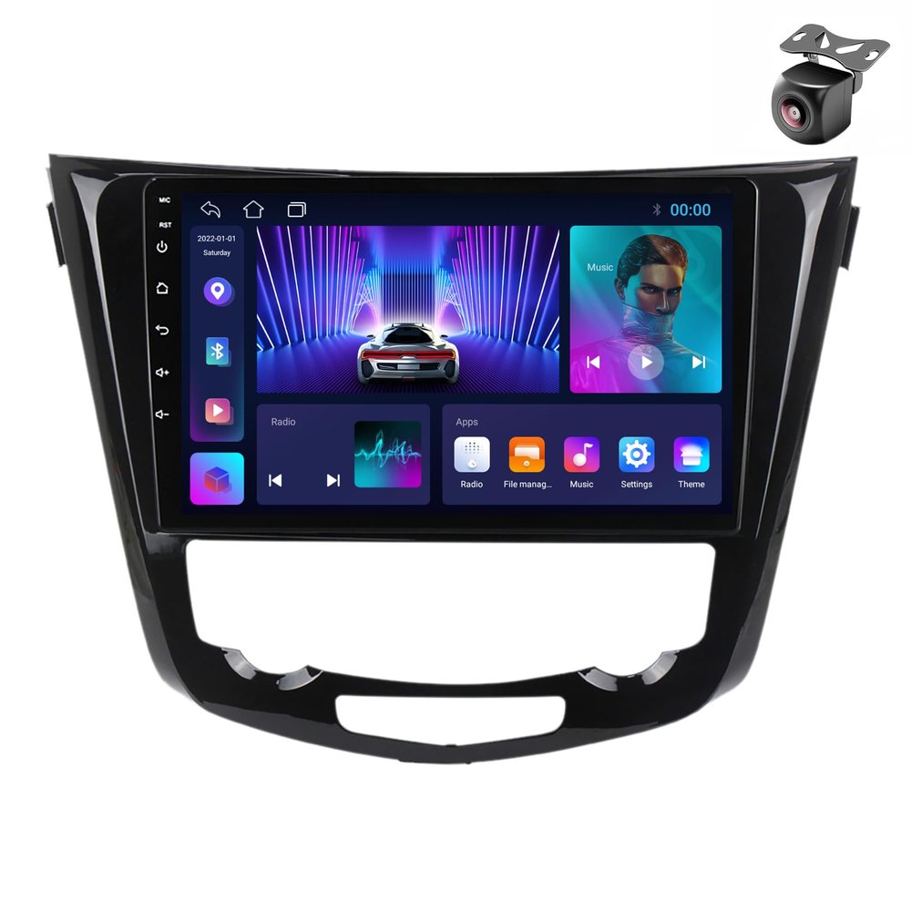 Android 12 System for Nissan Qashqai J11 X-Trail xtrail T32 Rogue Dualis 2013-2021 Car Stereo Radio with Camera Built-in Car-Play Android Auto GPS Navigation Touch Screen Upgrade (M150S 4core 2+32G)