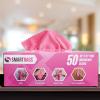 Arkwright Smart Rags Microfiber Cleaning Cloths, Pack of 50 in a Box, Lint Free 215 GSM Reusable Towels for Auto, Office and Household Cleaning, 16 x 16 in, Pink view 4