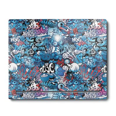 MightySkins Glossy Glitter Skin Compatible with Alienware X16 R1 (2023) Full Wrap Kit - Blue Meanies | Protective, Durable High-Gloss Glitter Finish | Easy to Apply & Change Styles | Made in The USA