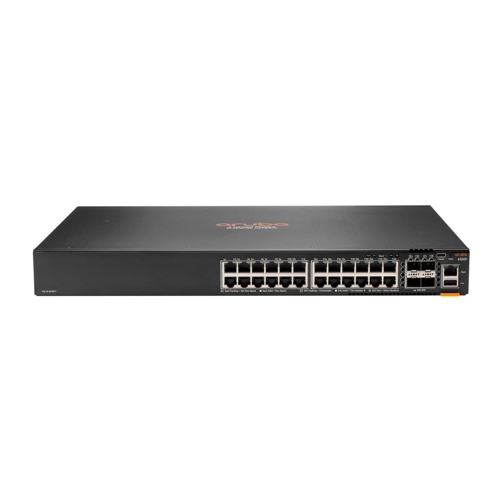 HP Aruba JL725A 6200F 24G Class4 PoE 4SFP+ 370W Switch (Renewed)