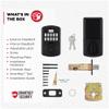 Kwikset 9250TRS-11PS Transitional Powerbolt 2 Electronic SmartCode Deadbolt SmartKey with RCAL Latch and RCS Strike Venetian Bronze Finish view 3