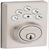 Kwikset 9240CNT-15 Contemporary Powerbolt Electronic SmartCode Deadbolt with RCAL Latch and RCS Strike Satin Nickel Finish view 1
