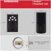 Kwikset 9240CNT-15 Contemporary Powerbolt Electronic SmartCode Deadbolt with RCAL Latch and RCS Strike Satin Nickel Finish view 2