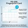 National Gun Trusts - Made in USA - FD-258 Fingerprint Cards 2026, 6 pack - 11-1-20 Version view 4