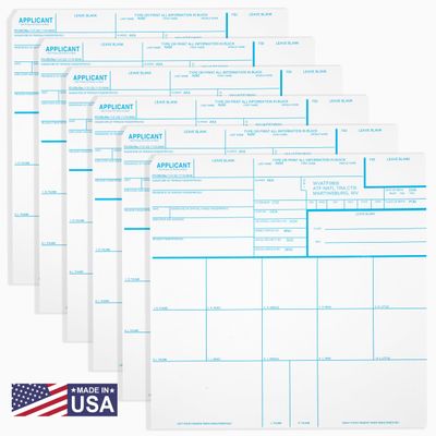 National Gun Trusts - Made in USA - FD-258 Fingerprint Cards 2026, 6 pack - 11-1-20 Version (ATF ORI)