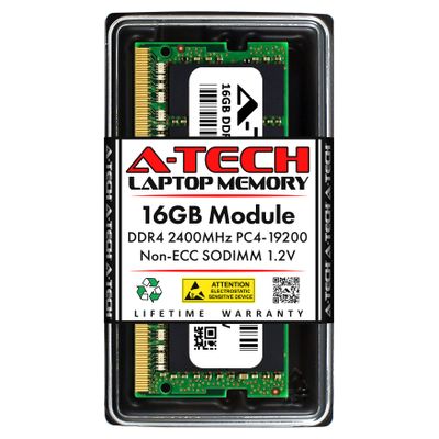A-Tech 16GB RAM for Intel NUC NUC6I5SYH, NUC7i3BNH, NUC7i5BNH, NUC7i5DNKE, NUC7i7BNH | DDR4 2400MHz PC4-19200 SODIMM Non-ECC Memory Upgrade