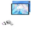 BoxWave Adapter Compatible with Teclast P25T 2023 - MagnetoSnap PD Angle Adapter, Magnetic Charging Connector Device Saver - Metallic Silver view 1