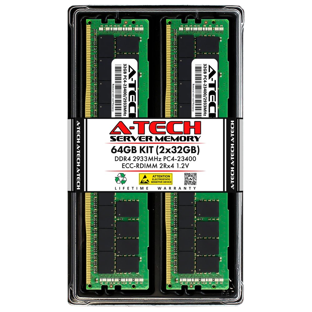A-Tech 64GB Kit (2x32GB) RAM for Dell XC Web-Scale XC630 | DDR4 2933MHz PC4-23400 ECC RDIMM 2Rx4 Registered Server Memory Upgrade