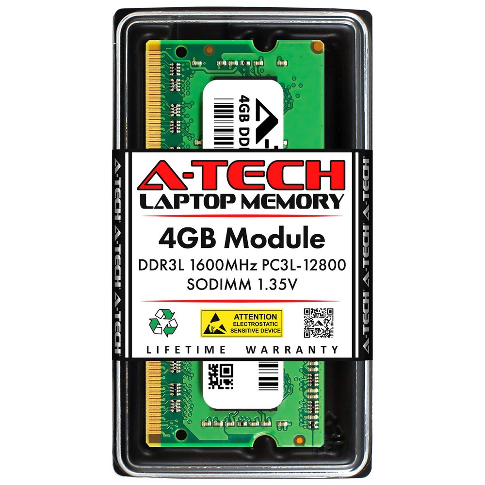 A-Tech 4GB RAM for HP Retail POS RP2 Model 2000 | DDR3 1600MHz PC3-12800 SODIMM 1.35V Non-ECC Memory Upgrade