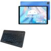BoxWave Keyboard Compatible with Teclast P25T 2023 - SlimKeys Bluetooth Keyboard - with Backlight, Portable Slim LED 7 Colors - Jet Black view 1
