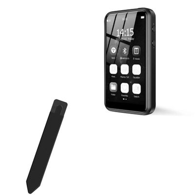 BoxWave Stylus Pouch Compatible with HiFi Walker H2 Touch Pro - Stylus PortaPouch, Pen Stylii Holder Carrier Portable Self-Adhesive - Jet Black