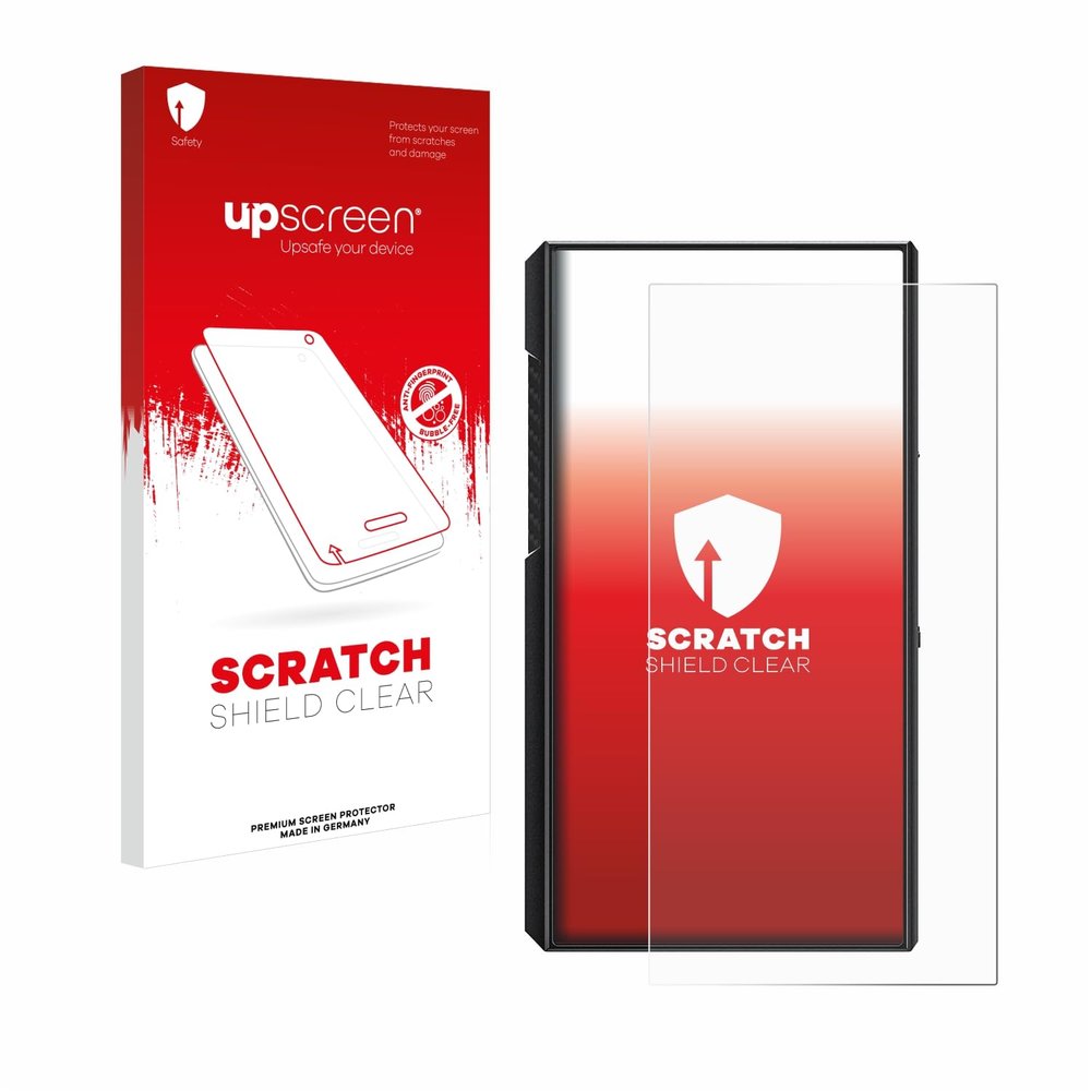 upscreen Scratch Shield Screen Protector compatible with FiiO M11 Plus - HD-Clear, Anti-Fingerprint