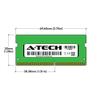A-Tech 8GB Kit (2x4GB) RAM for Acer Aspire A515-52K-31JT, A515-52K-32Z2, A515-52K-381P, A515-52KG-394L, A515-52K-P0M6, A515-52K-P5YY | DDR4 2133MHz PC4-17000 SODIMM Non-ECC Memory Upgrade view 3