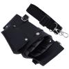 LALAFINA 1pc Black Hair Scissor Pouch Belt Multi-pocket Tool Bag for Barbers and Stylists Handmade Scissor Holder for Easy Access and Organization view 1