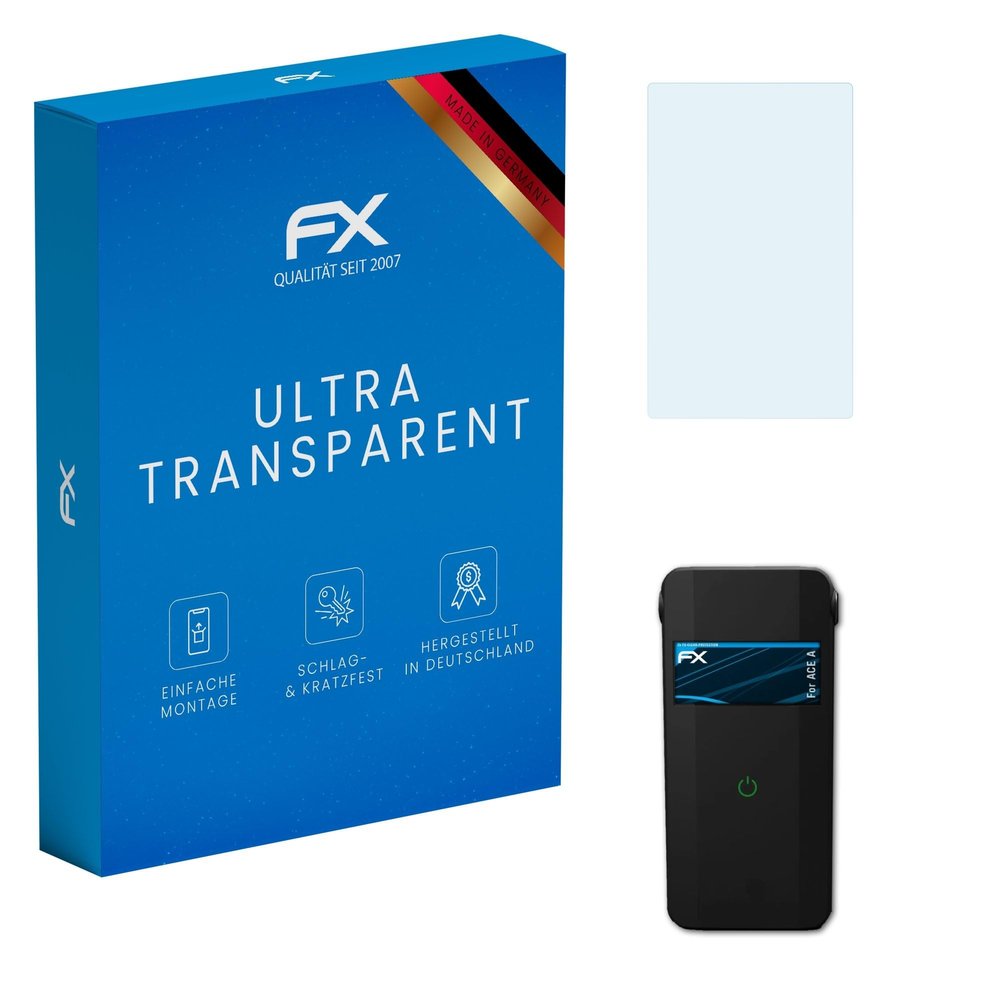 atFoliX Screen Protection Film compatible with ACE A Screen Protector, ultra-clear FX Protective Film (2X)