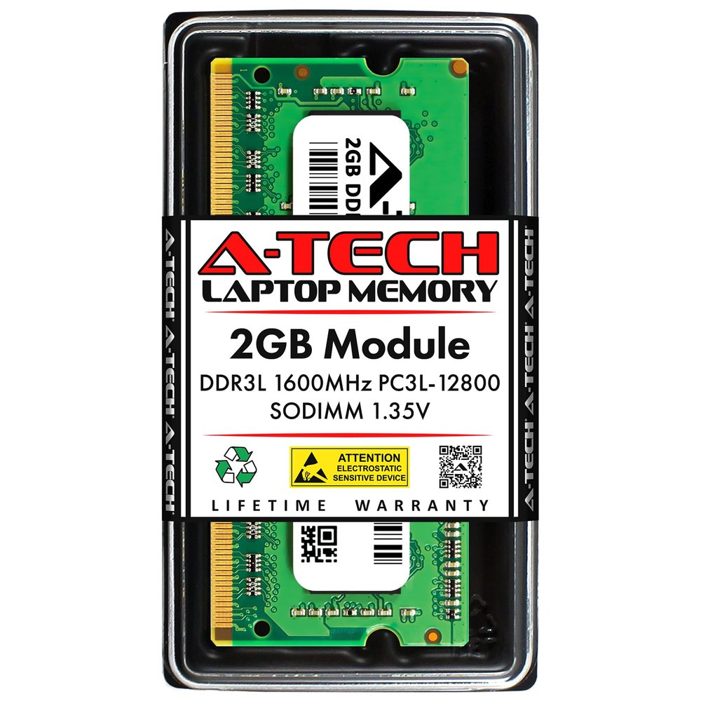 A-Tech 2GB RAM for MSI GE62 2QE Apache PRO, GT70 Dragon Edition, IM-QM67 MS-9887, PE70-2QD | DDR3 1600MHz PC3-12800 SODIMM 1.35V Non-ECC Memory Upgrade