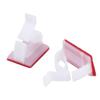 Mikikit 300pcs Self-Adhesive Double-Sided Cable Clips Adjustable Wiring Buckle for Organization Strong Grip Wire Management White view 2