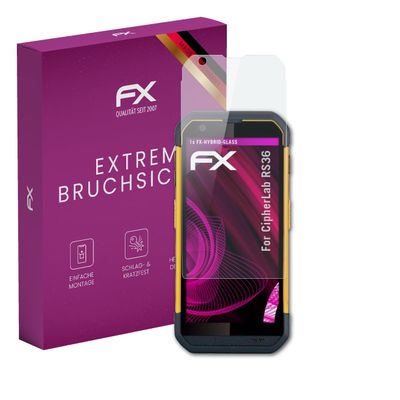 atFoliX Plastic Glass Protective Film compatible with CipherLab RS36, 9H Hybrid-Glass FX Screen Protector