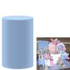 FiVan Gender Reveal Party Decoration Props Light Blue Plinth Cover Elastic Stretch Spandex Pedestal Cover for Metal Cylinder Stands HP-1913 view 1