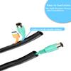 1/4 Inch Wire Loom Split Tubing - 16.5ft Cord Protector Electric Wires Covers, Automotive Wire Flexible Conduit, Plastic Wire Cover view 3