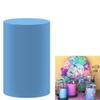 FiVan Birthday Baby Shower Party Decoration Props Blue Plinth Cover Elastic Stretch Spandex Pedestal Cover for Metal Cylinder Stands HP-1911 view 1