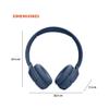 JBL Tune 520BT - Wireless On-Ear Headphones, Up to 57H Battery Life and Speed Charge, Lightweight, Comfortable and Foldable Design, Hands-Free Calls with Voice Aware (Blue) view 3