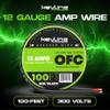 12 Gauge Speaker Wire - 100 Feet Black| 12-2 AWG - CL3 CL2 Rated for Marine Wiring, Outdoor in Ground Burial & in Wall / 2 Conductors - OFC Oxygen-Free Copper, Black 100ft view 2