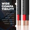 14 Gauge Speaker Wire - 100 Feet Black | 14-2 AWG Gauge - Rated for Marine & Outdoor in Ground Burial & in Wall CL3 CL2, 2 Conductors - CCA Copper Clad Aluminum, Black 100ft view 3