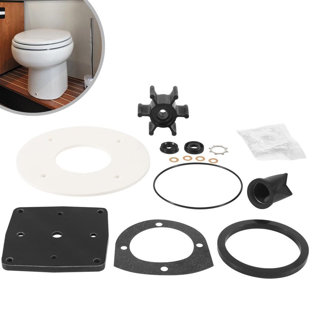 Ezbzyz Replacement Jabsco 37040-0000 Marine Toilet Repair Kit for Jabsco 37010 Series and PAR 37 Series Marine Toilets