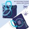BATYUE Case for Samsung Galaxy Tab S10+ /S9 FE+ /S9+ /S8+ /S7+ /S7 FE 5G 12.4 inch, Shockproof Protective Tablet Case with Shoulder Strap, Kickstand, Navy Blue view 3