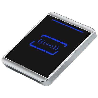 13.56Mhz High Frequency Metal Waterproof Card Reader Anti-Theft and Anti-Smashing RS485 RS232 TTL Level Format DC5V 9-16V 24V 125Khz Non-Contact RF Card Swipe (13.56Mhz, RS485, DC 24V)