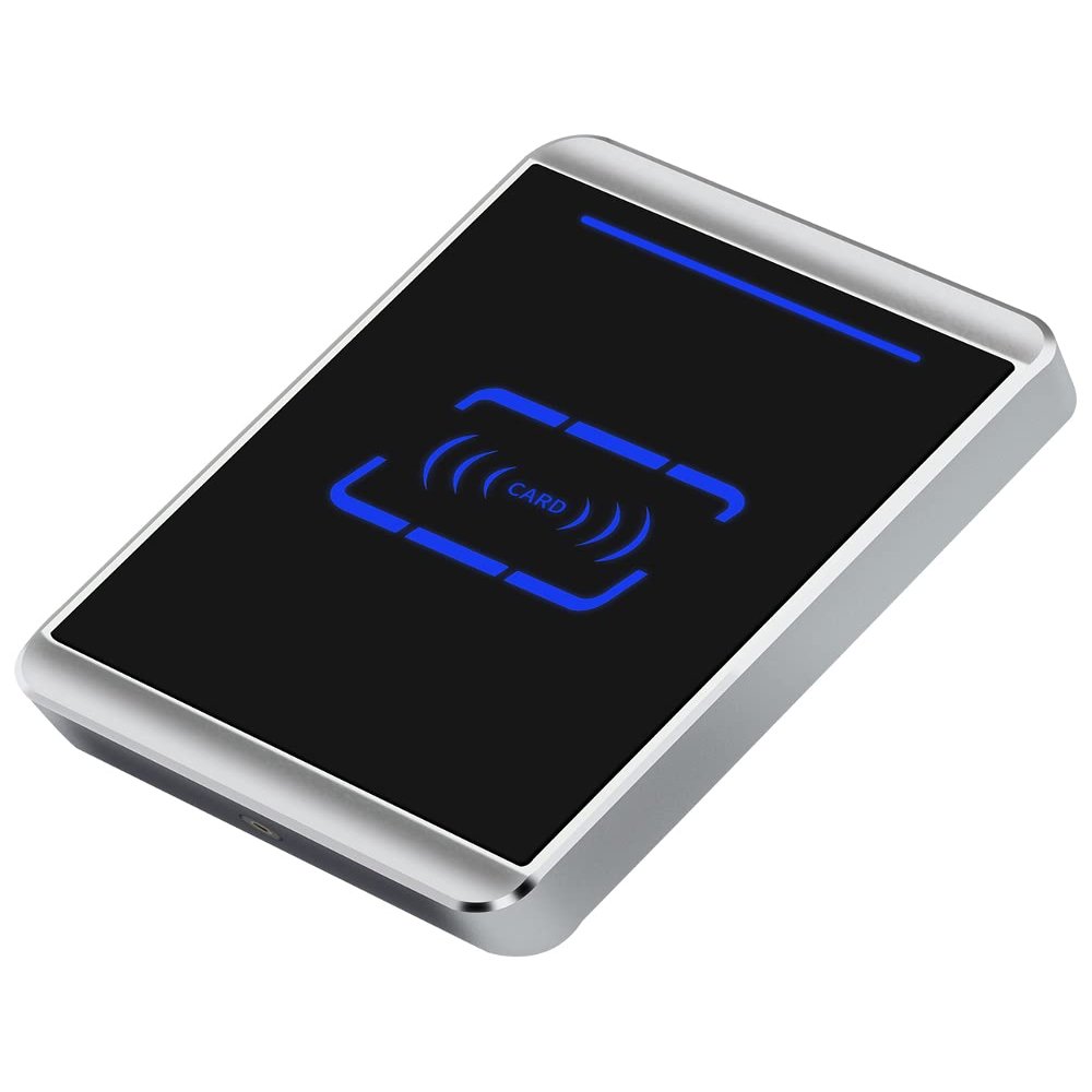 13.56Mhz High Frequency Metal Waterproof Card Reader Anti-Theft and Anti-Smashing RS485 RS232 TTL Level Format DC5V 9-16V 24V 125Khz Non-Contact RF Card Swipe (13.56Mhz, RS485, DC 24V)