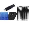 16GB USB Flash Drives 10 Pack Black&Blueand 10pcs Lanyard of 11 inches, USB Drives, Memory Stick, Thumb Drive, Jump Drive, USB Stick view 1