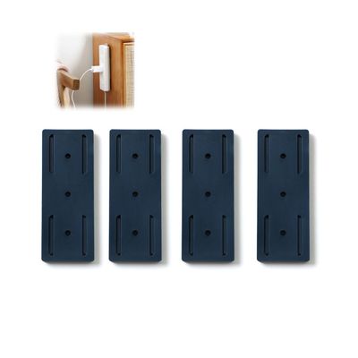 4PCS Desktop Socket Fixer, Seamless Wall-mounted Power Strip Holder Fixer Wall Mount Plug-in Socket Fixer (Blue)