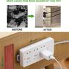 4PCS Desktop Socket Fixer, Seamless Wall-mounted Power Strip Holder Fixer Wall Mount Plug-in Socket Fixer (Blue) view 3