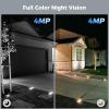 Hiseeu Solar Security Cameras Wireless Outdoor 2 Pack, Battery Powered 3K 4MP wifi Cameras for Home Surveillance, PIR/AI Motion Detection, Waterproof, Color Night Vision, 2-Way Audio, Cloud/SD Storage view 4