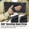 Case for Samsung Galaxy Tab S9 11 inch 2023 (SM-X710/X716B/X718U), Heavy Duty Rugged Protective Cover with 360 Rotating Kickstand & Hand Strap, Shoulder Strap,Black view 3